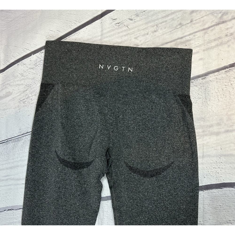 NVGTN Contour Seamless Leggings Womens L Speckled Gray High Rise Sculpting - Picture 5 of 7